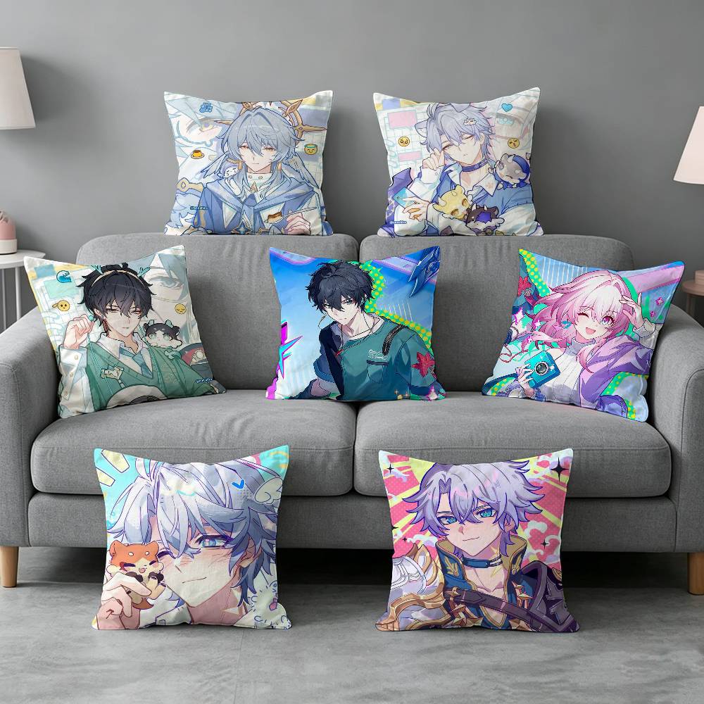 Home Textiles Definition - Capa de almofada Game-e Honkai Star