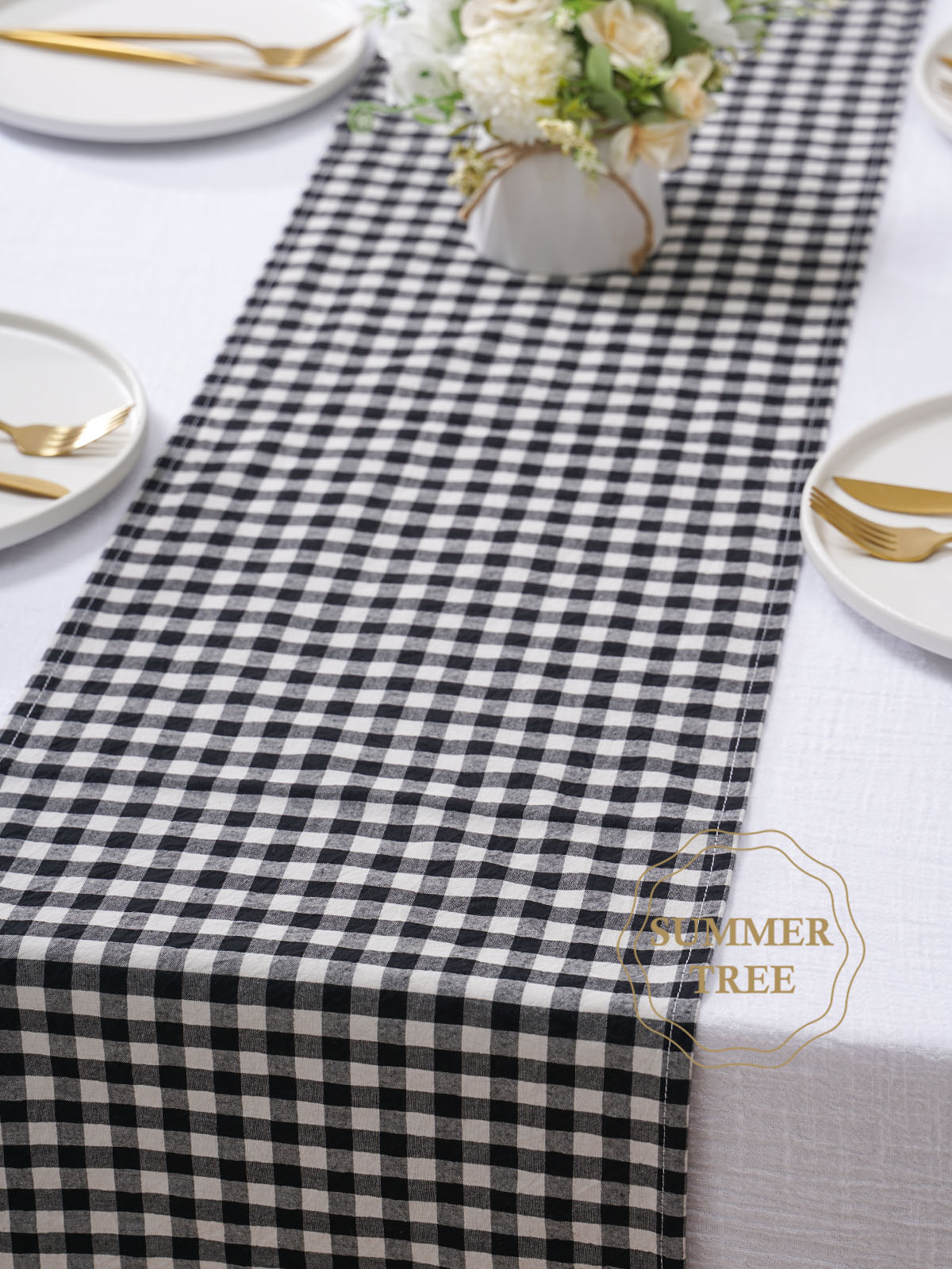 Caminho de Mesa Rústico de Alg - Home Textiles Plaid avaliação e preço
