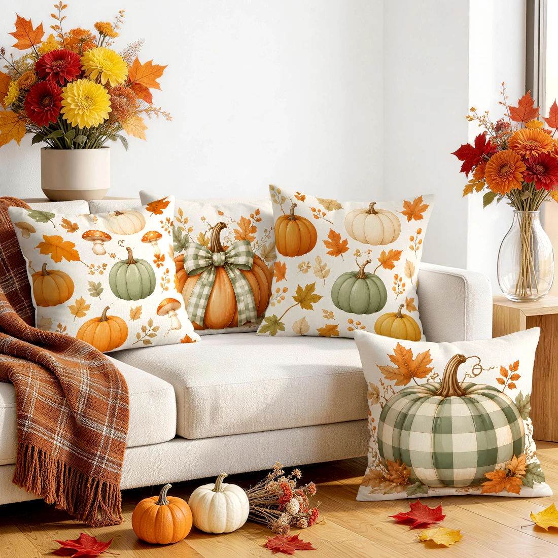 Capa de Almofada Xadrez com La - Home Textiles Plaid avaliação e preço