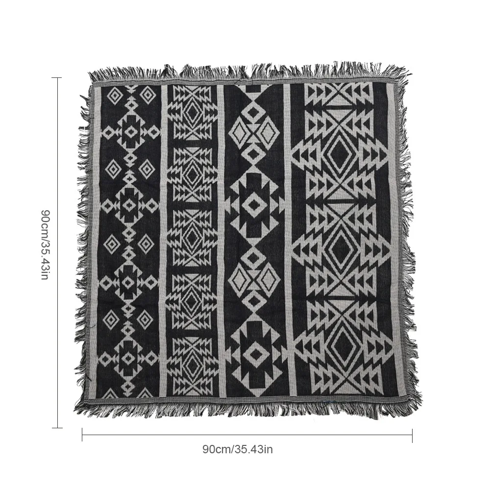 Cobertor xadrez boêmio com bor - Home Textiles Plaid avaliação e preço